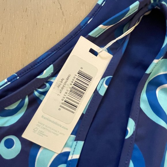 NWT Frankie's Bikinis Syd One-Shoulder Bikini Top - Sz L - Picture 6 of 7